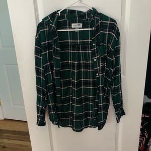 Green fitted flannel